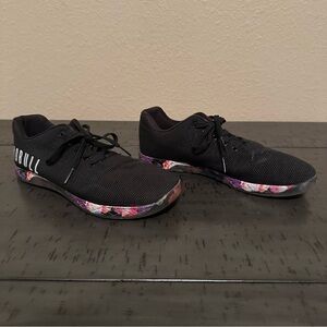 NoBull Men’s Black and Floral Trainers